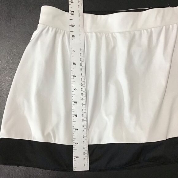 Adidas Climalite Galaxy Athletic White Skirt with Black Trim Skort S - Picture 6 of 10